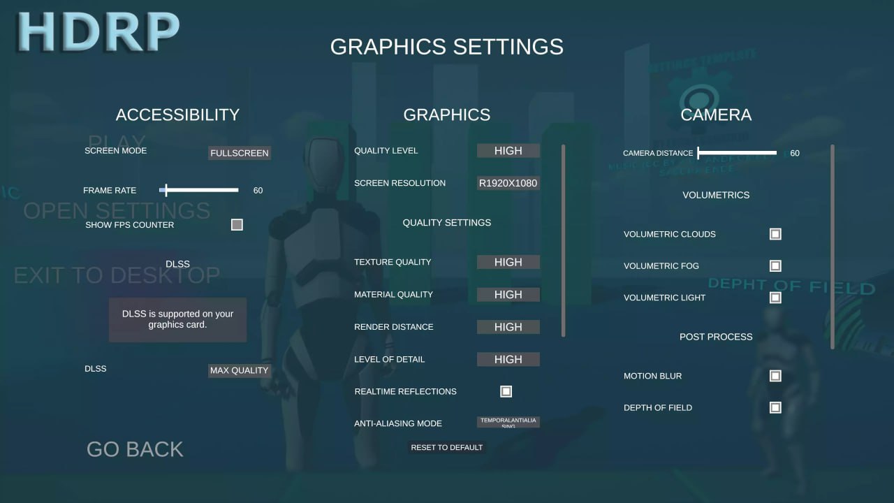 URP/HDRP Settings Manager📱 - изображение 3